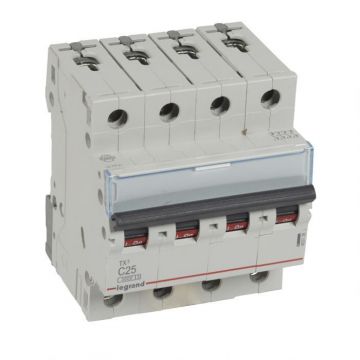 Legrand automaat TX³ 4-polig 25A C-curve (403138)