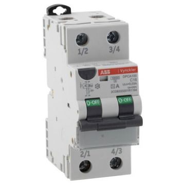 ABB Vynckier DP100 differentieelautomaat 2-polig 20A 300mA C-curve (DPCA100C20/300)
