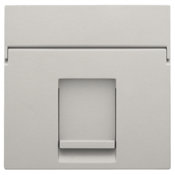 Niko centraalplaat voor enkelvoudige UTP/STP data contactdoos - Original Light Grey (102-65100)
