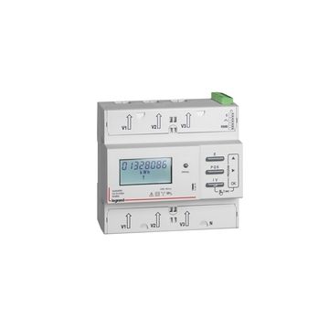 Legrand energieteller driefasig 125A directe aansl. impuls + RS485 (412074)