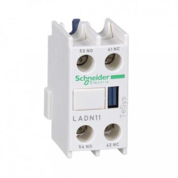 Schneider Electric hulpcontactblok frontaal 1NO+ 1NC voor contactoren TeSys D (LADN11)