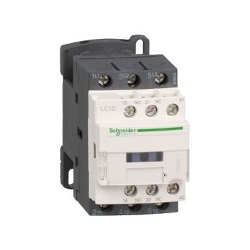 Schneider Electric contactor 12A AC3 3-polig 1NO+ 1NC 230VAC 50/60HZ TeSys D (LC1D12P7)