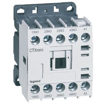 Legrand stuurcontactor CTX³ 4NO - 24Vdc 16A voor het bedienen van de spoelen van CTX³ industriële contactoren (85364900-6)