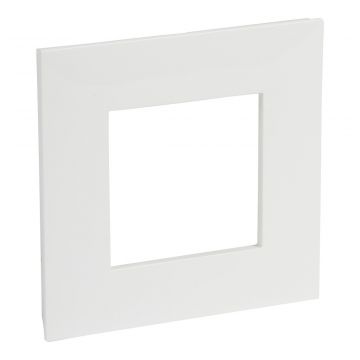 Legrand afdekplaat stopcontact 1-voudig 83x83mm - Valena Next Wit Opaal (741101)