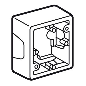 Legrand opbouwdoos 1-voudig met kabelinvoer - Valena Next Wit Opaal (776181)