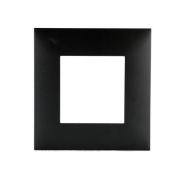 Legrand afdekplaat stopcontact 1-voudig 83x83mm - Valena Next Zwart Gefumeerd (741151)