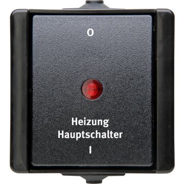 Kopp hoofdschakelaar 10A IP44 - ProAQA zwart (541305008)