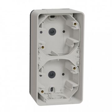 Schneider Electric opbouwdoos 2-voudig IP55 verticaal - Mureva wit (MUR39912)