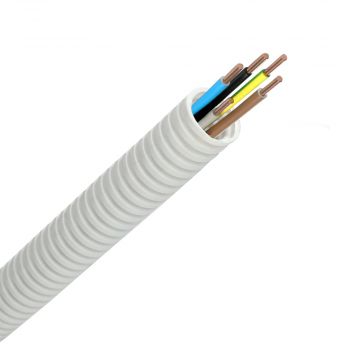 Snelflex flexibele buis VOB draad 5G6mm2 - 25 mm per rol 50 meter (SF5G6)