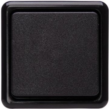Kopp drukschakelaar opener 10A - Standard zwart (514405003)