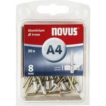 Novus rivet blinkklinknagel A4 X 8 Alu SB, 30 pcs. (045-0024)