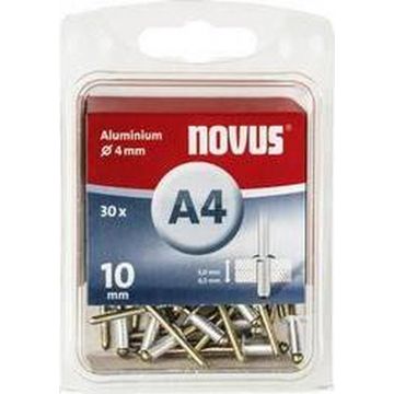 Novus rivet blinkklinknagel A4 X 10 Alu SB, 30 pcs. (045-0025)