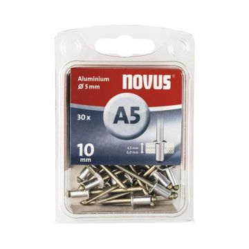 Novus rivet blinkklinknagel A5 X 10 Alu SB, 30 pcs. (045-0027)