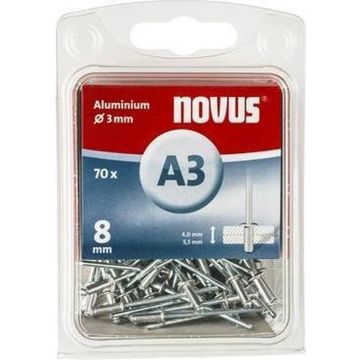 Novus rivet blinkklinknagel A3 X 8 Alu SB, 70 pcs. (045-0029)