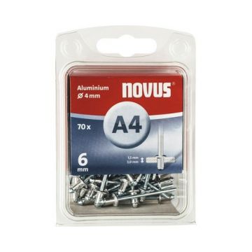 Novus rivet blinkklinknagel A4 X 6 Alu SB, 70 pcs. (045-0031)