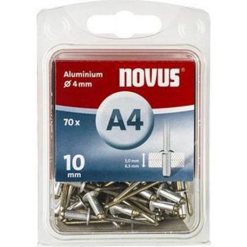Novus rivet blinkklinknagel A4 X 10 Alu SB, 70 pcs. (045-0033)