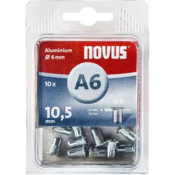 Novus rivet blinkklinkmoer M4 X 10,5 Alu S, 10 pcs. (045-0041)