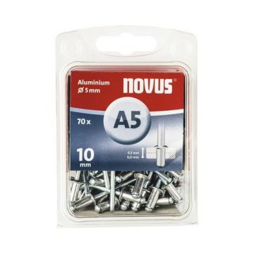 Novus rivet blinkklinknagel A5 X 10 Alu SB, 70 pcs. (045-0048)