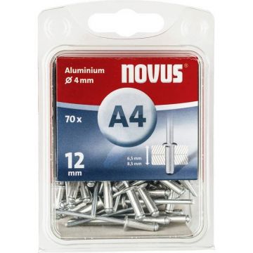 Novus rivet blinkklinknagel A4 X 12 Alu SB, 70 pcs. (045-0071)
