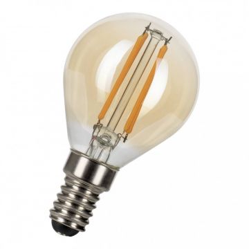 Bailey LEDlamp filament goud kogel E14 warmwit 2200K 4W 300lm dimbaar (143052)
