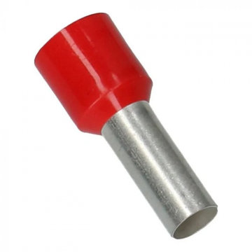Cimco adereindhuls geïsoleerd 10mm2 hulslengte 18mm rood - per 100 stuks (187025)
