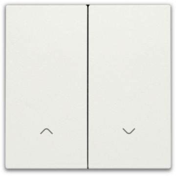 Niko afwerkingsset voor 2-voudige elektronische rolluikschakelaar - Niko Home Control Orginal White (101-31006)