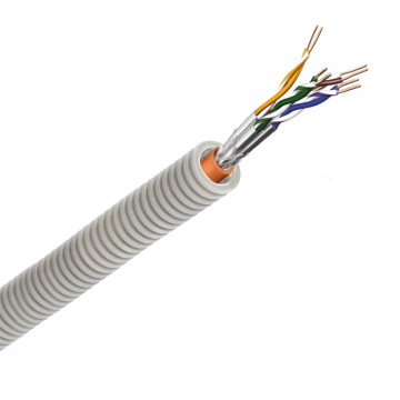 Snelflex flexibele buis data S/FTP CAT7 kabel 20mm - per rol 100 meter (SFSFTP7-Dca)