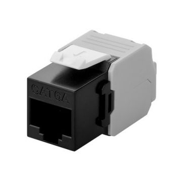 CAT6a UTP Keystone Connector - Toolless - Zwart (DS-KC-UTP6A-TL-1)