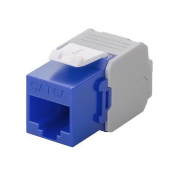 CAT6a UTP Keystone Connector - Toolless - Blauw (DS-KC-UTP6A-TL-4)