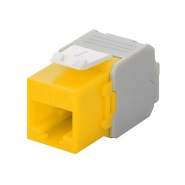 CAT6a UTP Keystone Connector - Toolless - Geel (DS-KC-UTP6A-TL-7)