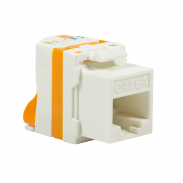 CAT6a UTP Keystone Connector - Toolless Twist (DS-KC-UTP6A-TL-T)