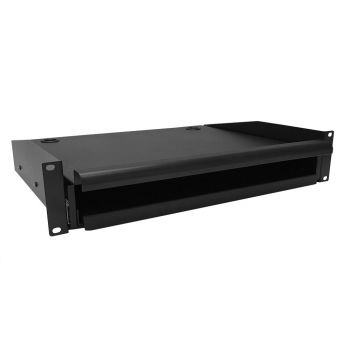 Uitschuifbaar toetsenbord- en muisplank voor alle patchkasten, max. 18 kg - 2U (DS-TH02)