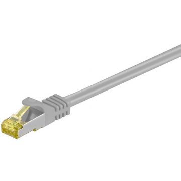 Cat7 S/FTP netwerkkabel patchkabel 0,25 meter - grijs (DC-71-002)