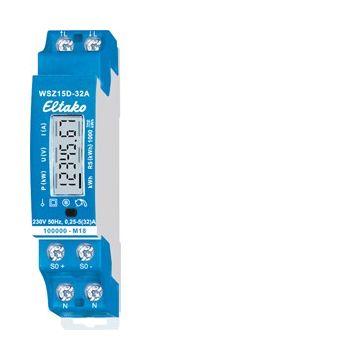 Eltako energieteller digitaal mono 32A geijkt (WSZ15D-32A)