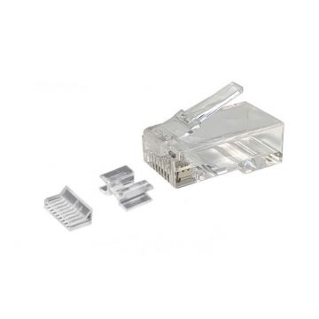 RJ45 connector CAT6a unshielded - alleen voor soepele kern - per 10 stuks (DC-RJ45-UTP6A-10)