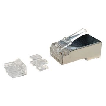 RJ45 connector CAT6a shielded - alleen voor soepele kern - per 10 stuks (DC-RJ45-FTP6A-10)