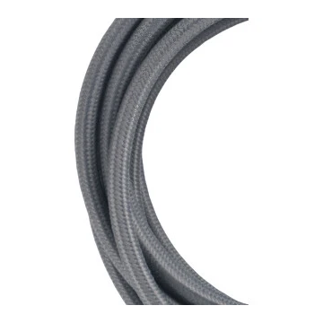 Bailey textielsnoer 3 meter 2x0.75 mm2 - grijs (139674)