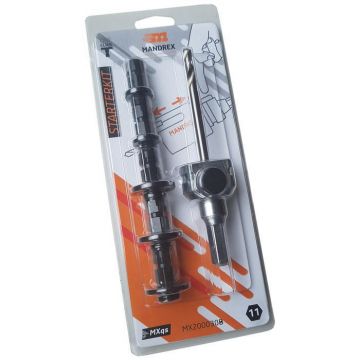 Mandrex Starter Kit MX200030B klokboorhouder zesk.11 HSS Centreerboor 125mm + 5 adapters (MX200030B)