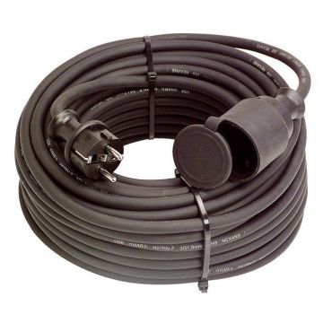 Schwabe verlengkabel neopreen H07RN-F 3x1.5 zwart IP44 10m (60371)