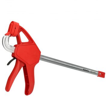 Hultafors eenhands lijmklem met snelspanner gesmeed QCX 30 rood 300mm/75mm (520303)