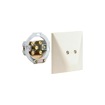 ABB inbouw fornuisaansluitdoos met deksel en kabeldoorvoer 2P+A 2,5mm - ivoor (ABBKIM600766)