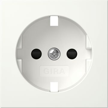 Gira centraalplaat wandcontactdoos - Systeem 55 - zuiver wit (492103)