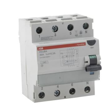 ABB Vynckier differentieelschakelaar 4-polig 63A 300mA type B (D0JB463/300)