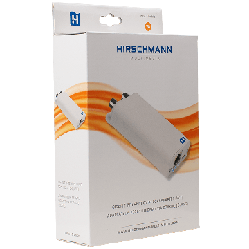 Hirschmann Multimedia gigabit internet over coax adapter inclusief USB-voeding (695020693)
