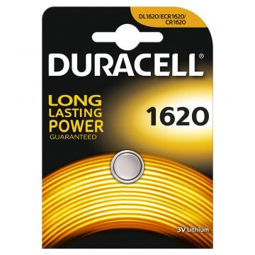 Duracell knoopcel batterij Lithium CR1620 3V - per stuk (D030367)