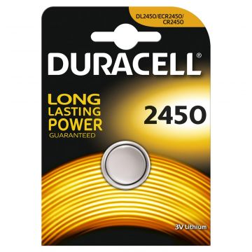 Duracell knoopcel batterij Lithium CR2450 3V - per stuk (D030428)