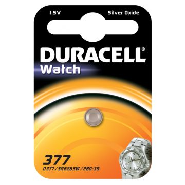 Duracell knoopcel batterij 377 1,5V - per stuk (D062986)