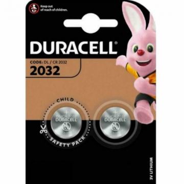 Duracell knoopcel batterijen Lithium CR2032 3V - verpakking 2 stuks (D203921)