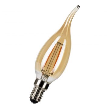 Bailey LED lamp filament goud kaars windstoot E14 4W 300lm 2200K dimbaar (143055)