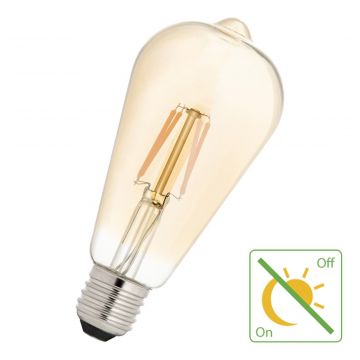 Bailey LED lamp filament goud ST64 E27 4W 300lm 2200K dimbaar met sensor (141867)